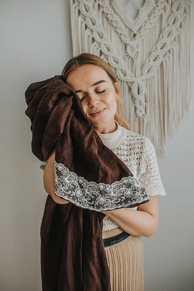 DISO Pure Nature Boho Organic Soft Linen David t&auml;yspellava rengasliina